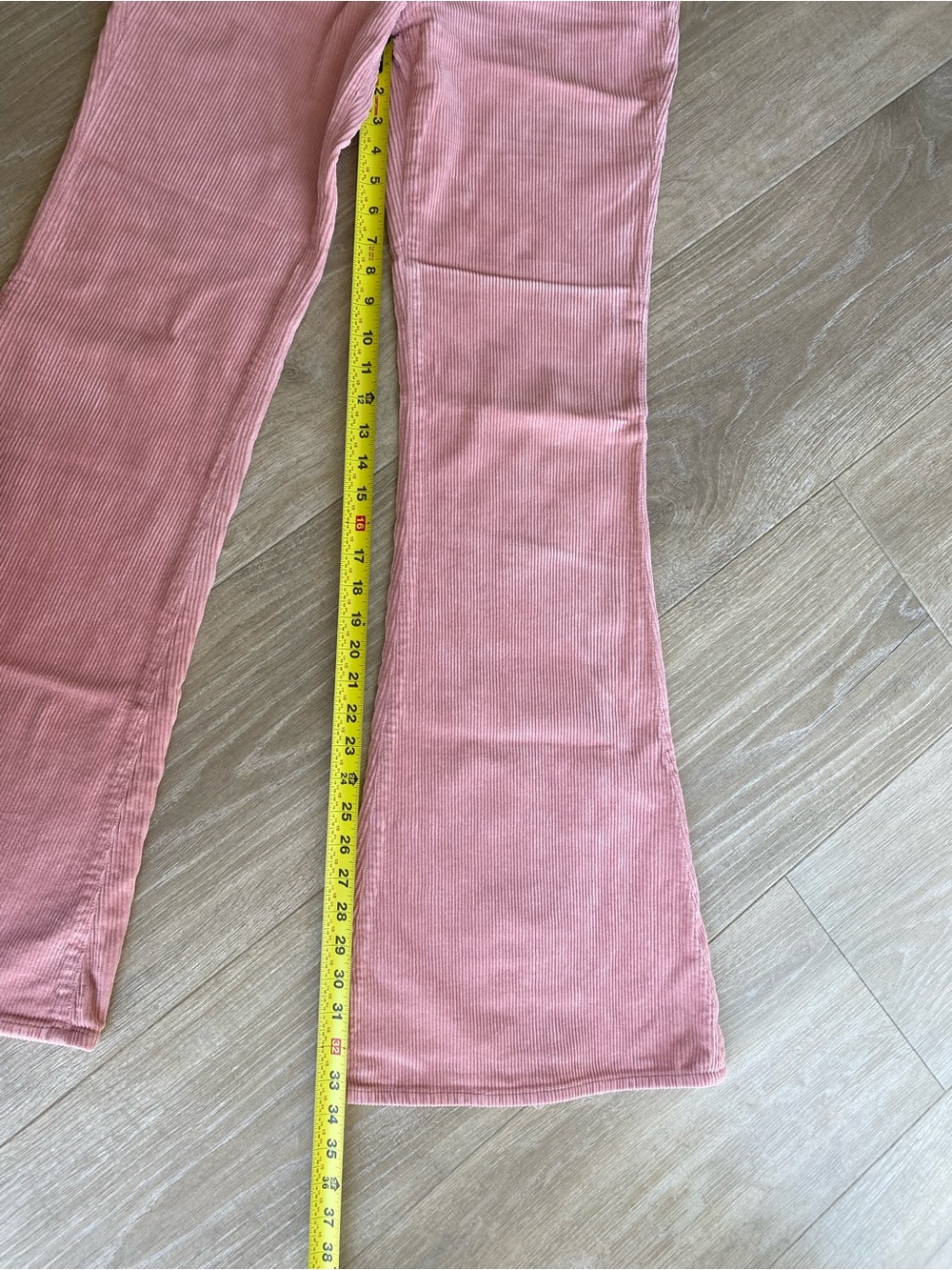 Citizens of Humanity Pink Corduroy Chloe Mid-rise Super Flare Jeans Size 27 - Picture 10 of 10